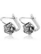 Boucles d'oreilles en argent sterling 925, Réglag Vintage vec018s Soviétique vec018s