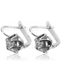 Boucles d'oreilles en argent sterling 925, Réglag Vintage vec018s Soviétique vec018s