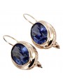 "Antique Inspired 14K Rose Gold Sapphire Earrings" vec114 vec114