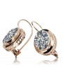 Boucles d'oreilles en Zircon rose vintage, Or 14 carats 585  vec114 vec114