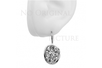 Pendientes elegantes de oro rosa antiguo de 14k 585 vec114 vec114