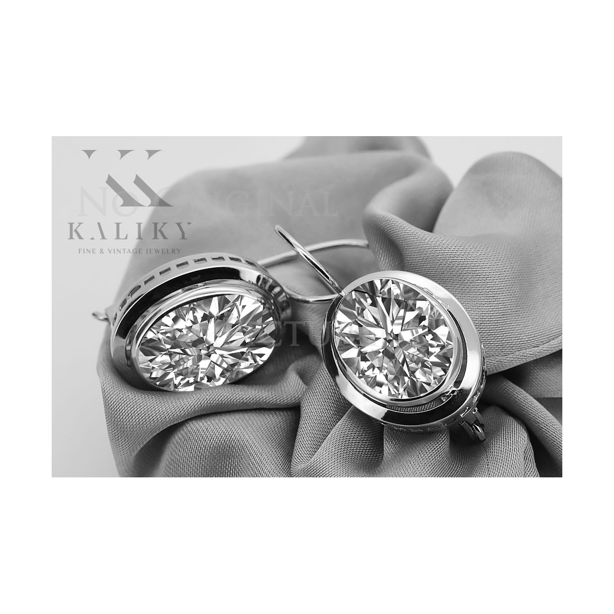 Boucles d'oreilles en argent sterling plaqué or rose vintage vec114rp