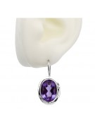 Boucles d'oreilles en argent sterling 925, Alexandrite vec114s