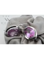 925 Sterling Silber, Amethyst Ohrringe vec114s