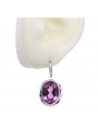 925 Sterling Silber, Amethyst Ohrringe vec114s