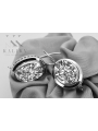 Boucles d'oreilles en argent sterling 925 vintage vec114s