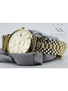 Reloj de Hombre en Oro Amarillo Italiano de 14k 585 Geneve mw006y&mbw001y