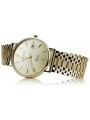 Montre Homme en Or 14k 585 Jaune Italien Genève mw006y&mbw001y