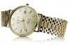 Reloj de Hombre en Oro Amarillo Italiano de 14k 585 Geneve mw006y&mbw001y