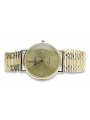 Gold men's watch Geneve ★ zlotychlopak.pl ★ Gold purity 585 333 Low Price!