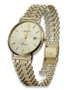 Montre Homme en Or 14k 585 Jaune Italien Genève mw006y&mbw001y