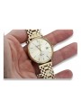 Reloj de Hombre en Oro Amarillo Italiano de 14k 585 Geneve mw006y&mbw001y