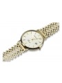 Reloj de Hombre en Oro Amarillo Italiano de 14k 585 Geneve mw006y&mbw001y