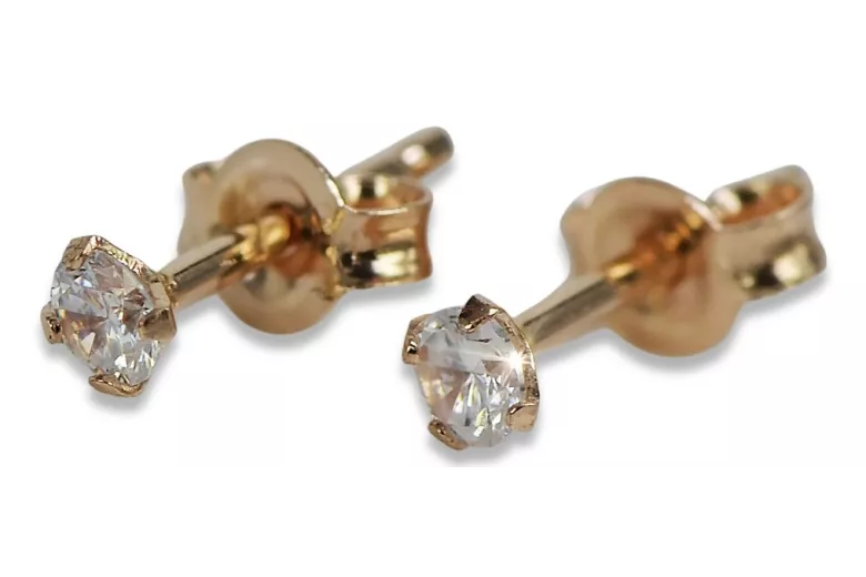 Pendientes de oro ★ zlotychlopak.pl ★ Muestra de oro 585 333 ¡Precio bajo!