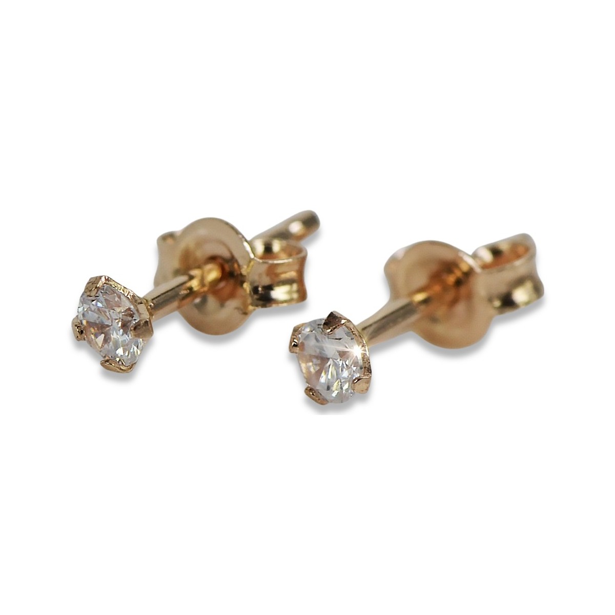 Pendientes de oro ★ zlotychlopak.pl ★ Muestra de oro 585 333 ¡Precio bajo!