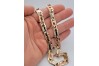 Bracelet Vintage en Or Rose 14K avec Découpe de Diamants cb040rw