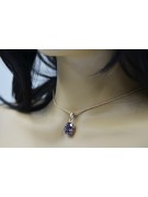 Vintage Rose Gold Ruby Zircon Emerald Sapphire Pendant vpc008