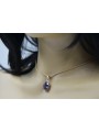 Rose Gold Plated Silver Pendant with Mixed Gemstones vpc008rp