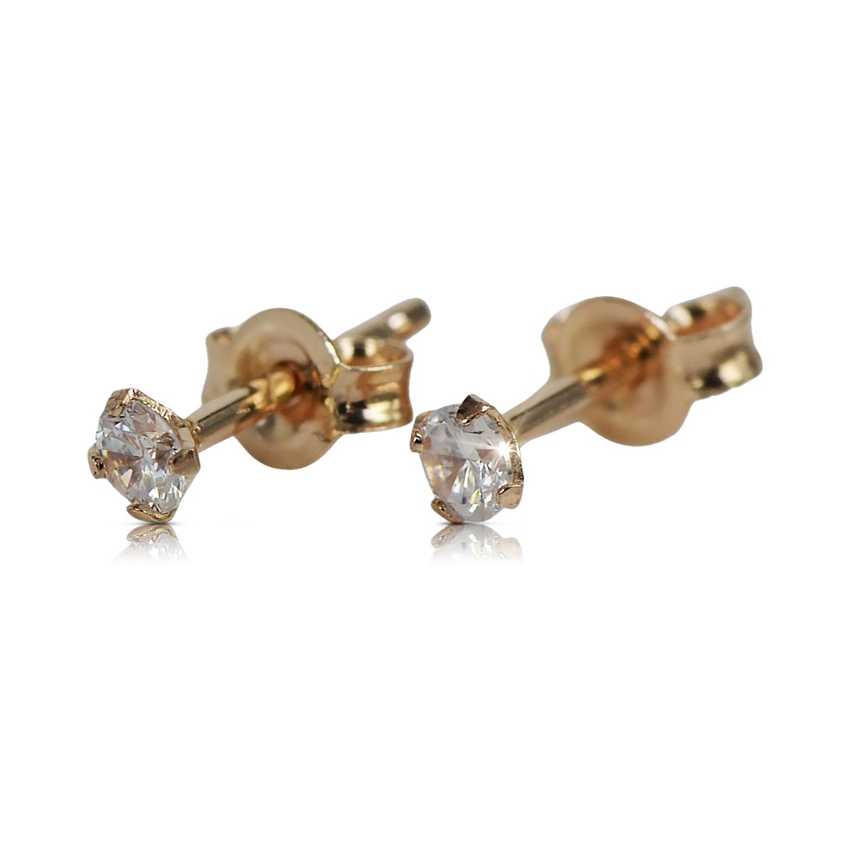 Pendientes de oro ★ zlotychlopak.pl ★ Muestra de oro 585 333 ¡Precio bajo!