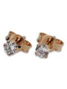 Pendientes de oro ★ zlotychlopak.pl ★ Muestra de oro 585 333 ¡Precio bajo!