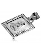 "Pendentif Icône Marie en Or Blanc 14 carats 585" pm002w pm002w