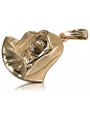 "Mary Icon Medallion Pendant in 14K Rose Gold" pm003r pm003r