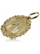 Pendentif ★ médaille d’or médaillon icône zlotychlopak.pl ★ or 585 333 petit prix