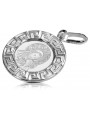 "Pendentif Icône Médaille de Marie en Or Blanc 14 carats 585" pm007w pm007w