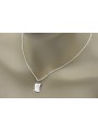 "Médaillon Ange Italien en Or Blanc et Icone Pendentif" pm016 pm016