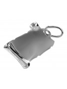 "Médaillon Ange Italien en Or Blanc et Icone Pendentif" pm016 pm016