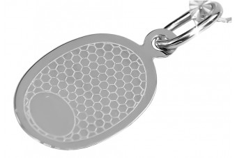 "Médaille Icone Marie en Or Blanc Italien 14 Carats" pm020 pm020