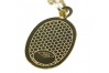 14K Yellow Gold Italian Mary Medallion Icon Pendant pm020