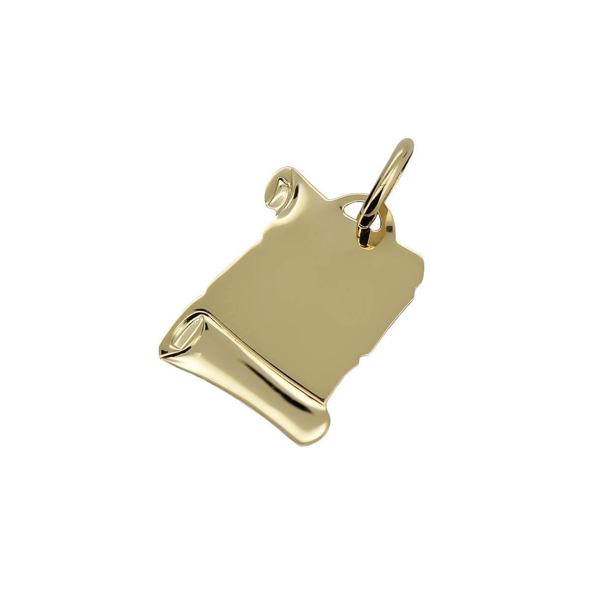 14K Yellow Gold Mary Icon Medallion Pendant pm025y