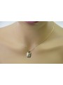 14K жълто злато икона на Христос медальон pendant pm010