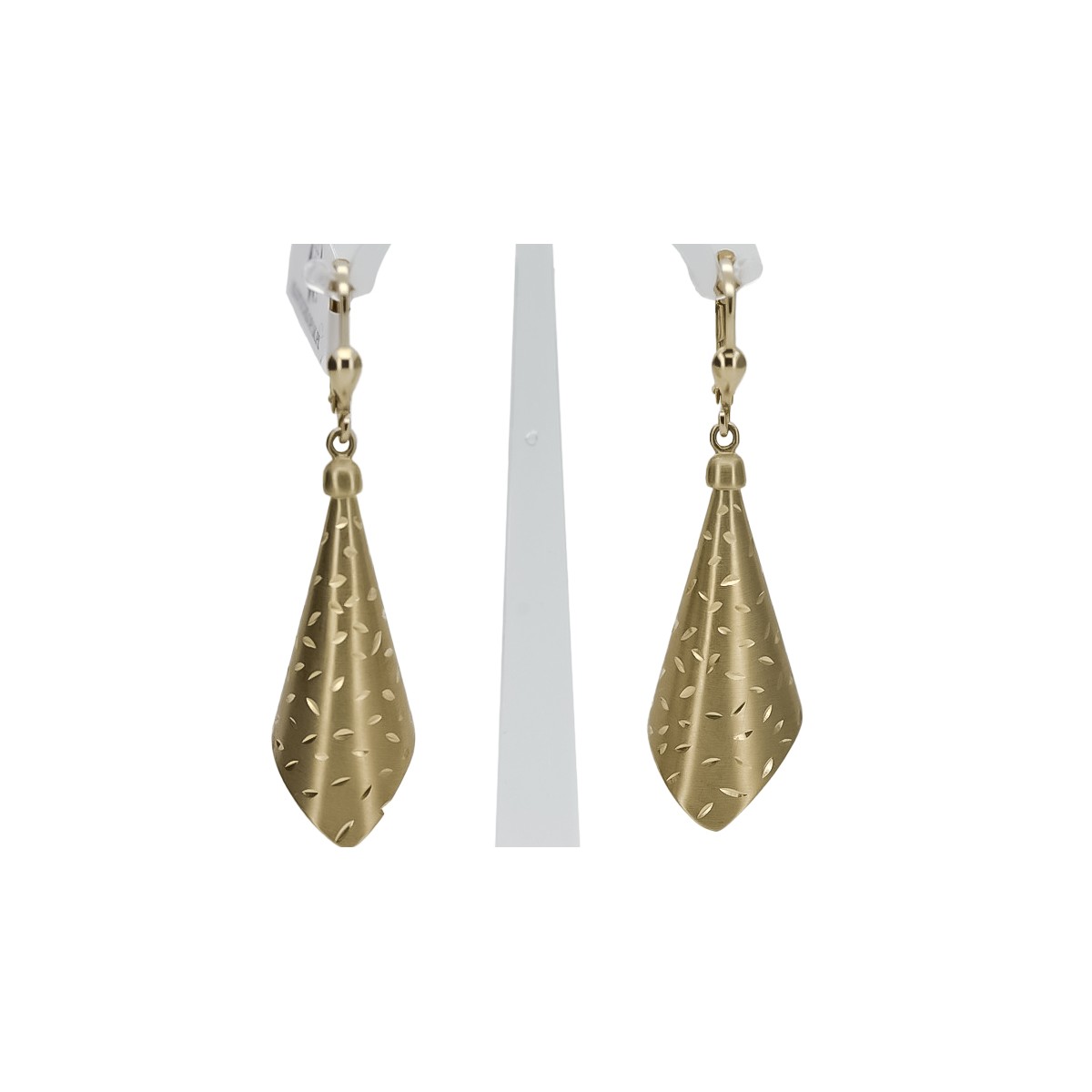 Pendientes de oro de 14k ★ https://zlotychlopak.pl/es/ ★ Oro fino 585 333 ¡Barato!