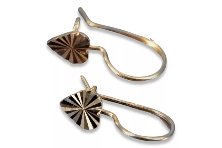 Boucles d’oreilles en or zlotychlopak.pl ★ Échantillon d’or ★ 585 333 Prix bas!