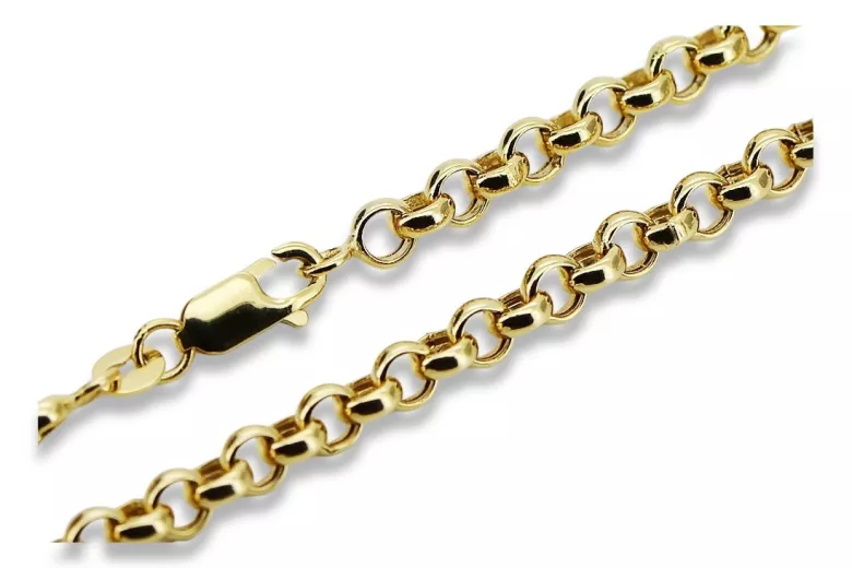 Yellow rose gold chain ★ russiangold.com ★ Gold 585 333 Low price