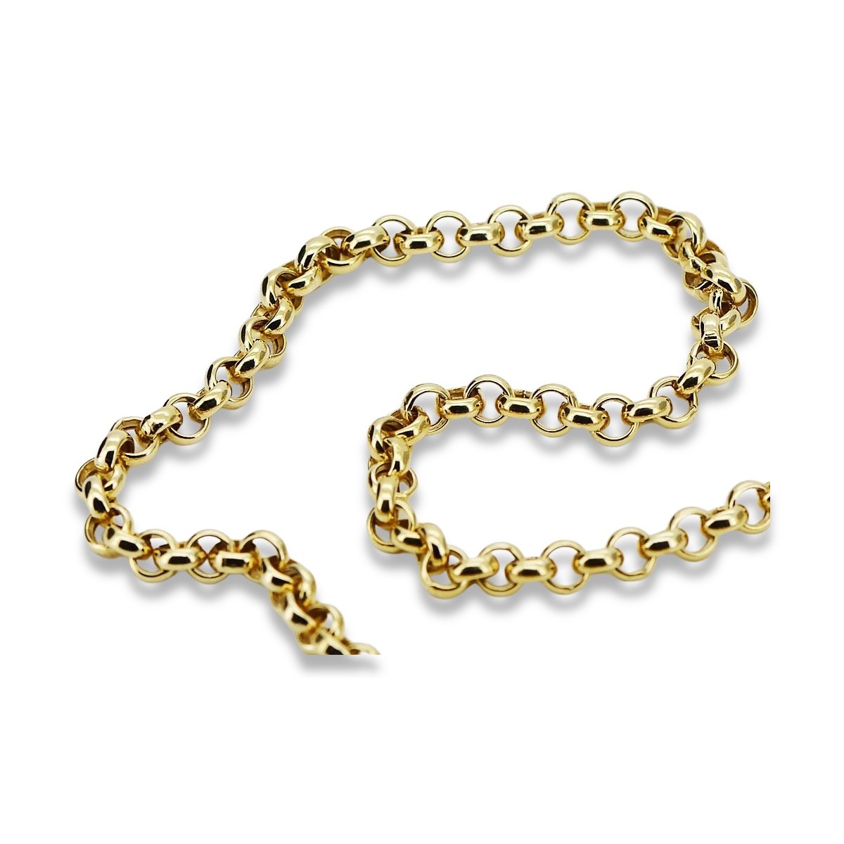 Yellow rose gold chain ★ russiangold.com ★ Gold 585 333 Low price