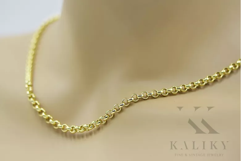 Yellow rose gold chain ★ russiangold.com ★ Gold 585 333 Low price