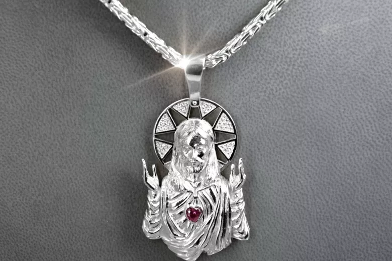 Pendentif icône médaillon Jezus zlotychlopak.pl ★ ★ or 585 333 prix bas