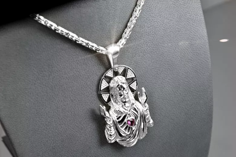 Pendentif icône médaillon Jezus zlotychlopak.pl ★ ★ or 585 333 prix bas