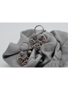 Aretes Vintage de Plata de Ley 925, Sin Piedras ven022s