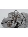 Boucles d'oreilles vintage en argent sterling 925, Pas de pierre ven022s