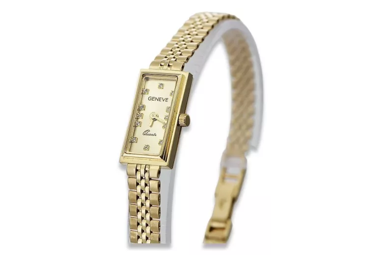 Reloj ★ de oro para damas zlotychlopak.pl Pureza de oro 585 333 ¡★ Precio bajo!