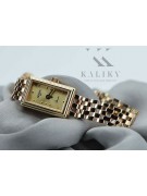 14k Czerwone Złoto Vintage Rose Gold Lady Watch Geneve Lady Gift lw018r