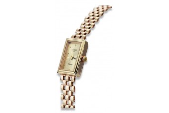 Винтажные розовое золото 14 Lady Watch Генева Леди Подарок lw018r