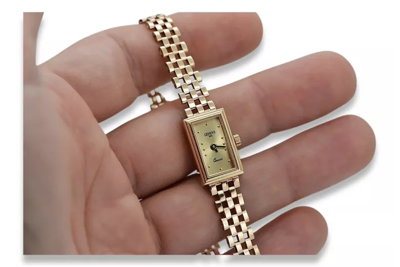 Gold ladies watch ★ zlotychlopak.pl ★ Gold purity 585 333 Low price!