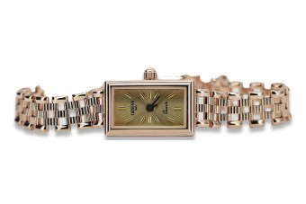 Montre Vintage en or rose Geneve pour dame - Cadeau élégant lw030r