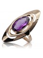 Eleganter Amethyst Ring in Original Vintage 14 Karat Roségold,  vrc189 vrc189