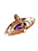 Eleganter Amethyst Ring in Original Vintage 14 Karat Roségold,  vrc189 vrc189